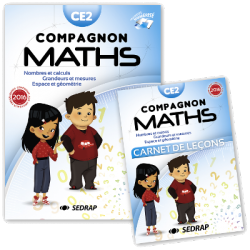 manuel Compagnon Maths CE2 des Editions SEDRAP conforme aux programmes 2016